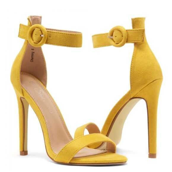 BRAND NEW HERSTYLE CHARMING- ANKLE STRAP ROUNDED BUCKLE OPEN TOE STILETT… - Picture 12 of 16